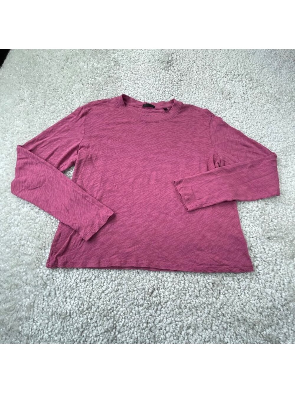 ATM Anthony Thomas Melillo Slub Long SleeveTee Rosewood Pink Womens Medium